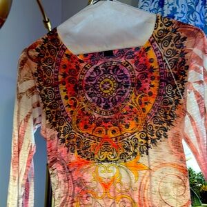 Ojai Large Relaxed Loose Weave Long Sleeve Tee